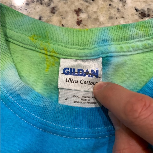 Tie dye willie Nelson luckenbach Texas cutoff crop - Picture 5 of 7